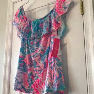 Lilly Pulitzer La Fortuna Off the Shoulder Top